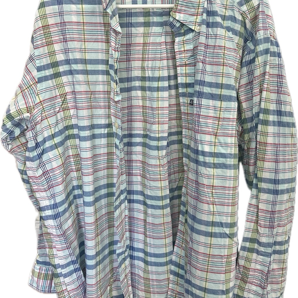 Brooks Brothers Plaid Button-Down Shirt in Blue, Green, Red